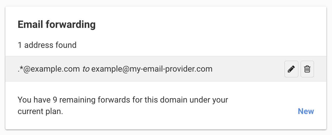 Email forwarding removal